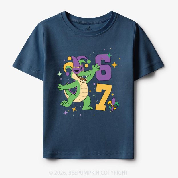 Mardi Gras Alligator 67 Toddler&Kid's Tees Beepumpkin