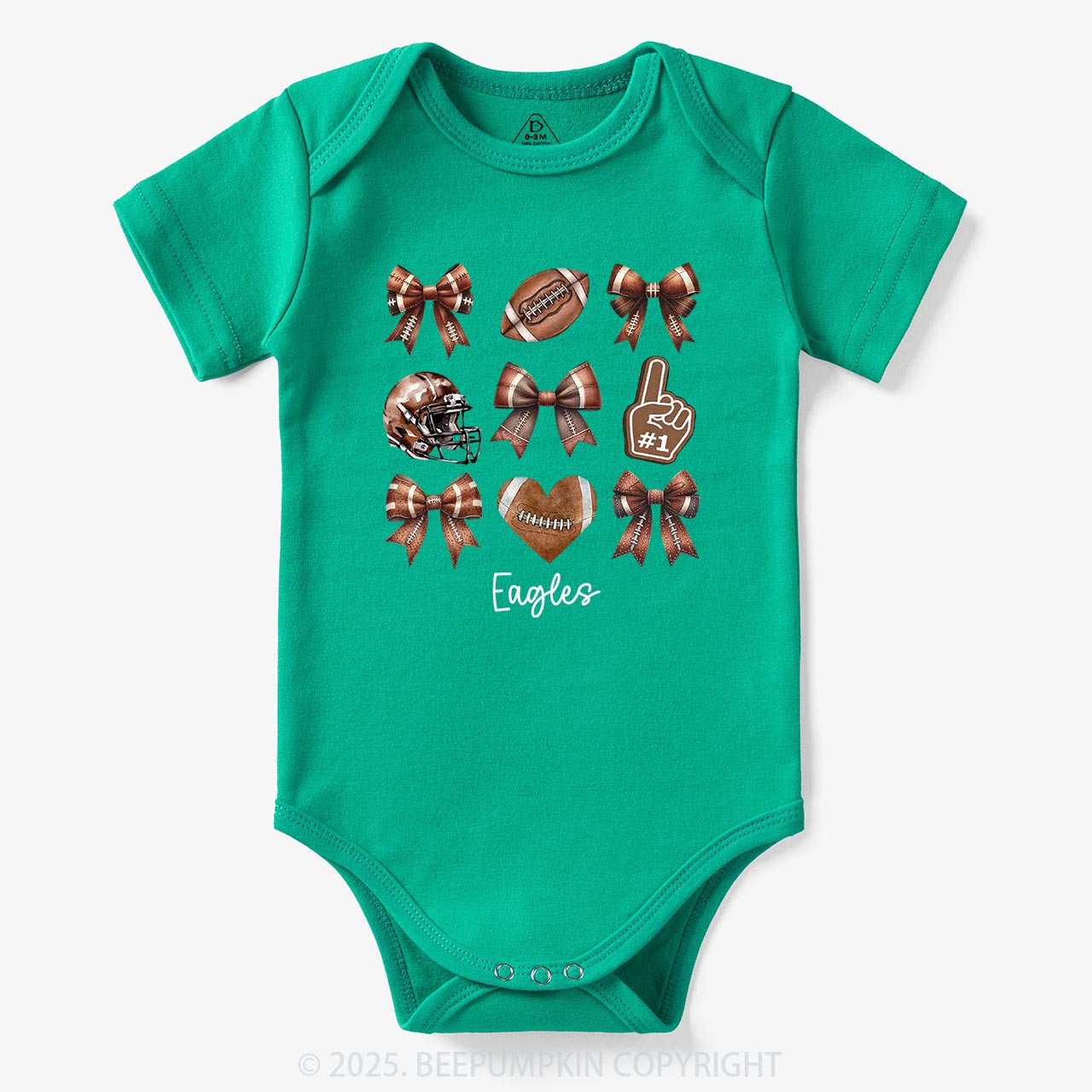 Personalized Football Bodysuit Beepumpkin