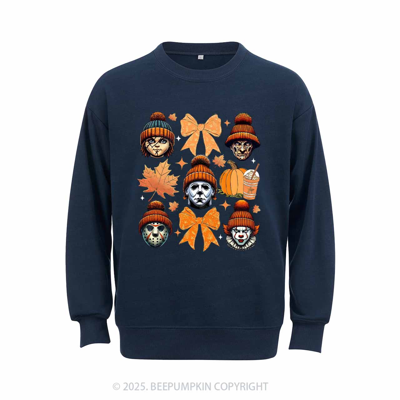 Fall Vibes Horror Sweatshirt Beepumpkin