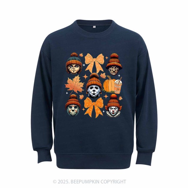 Fall Vibes Horror Sweatshirt Beepumpkin