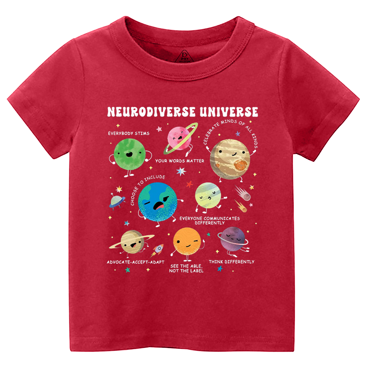 Neurodiverse Universe Toddler&Kid's Tees Beepumpkin