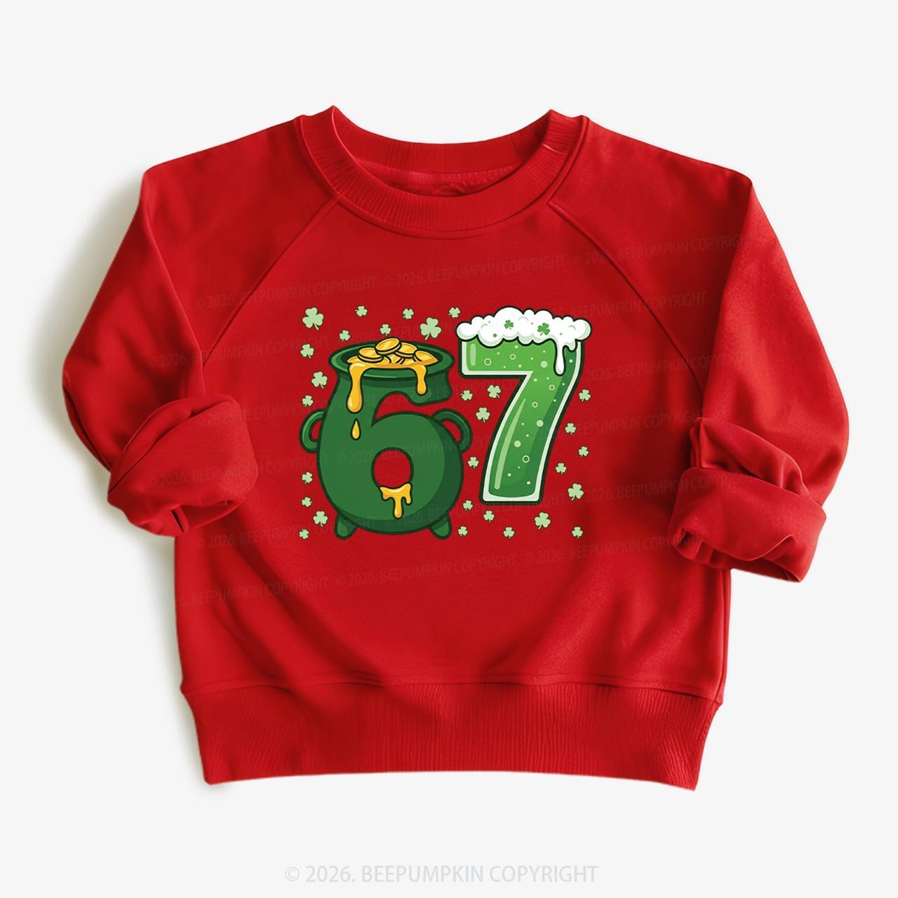 Six Seven St Patrick's Day Kid's Sweatshirt
