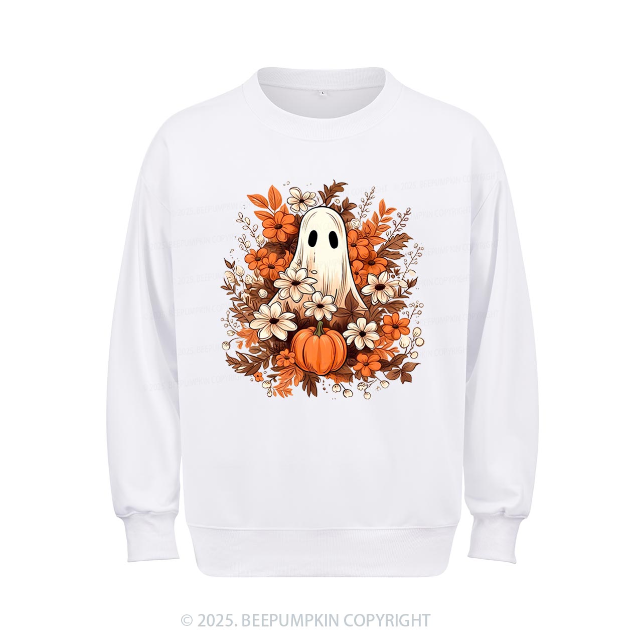 Watercolor Spooky Ghost Sweatshirt Beepumpkin