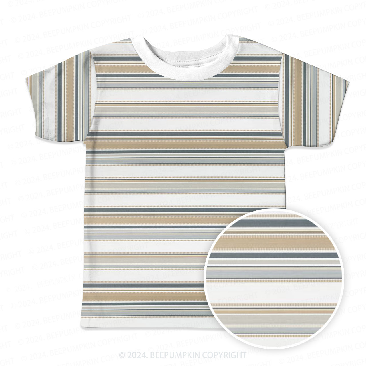 Vintage 90s Stripes All Over Print Kids Tees