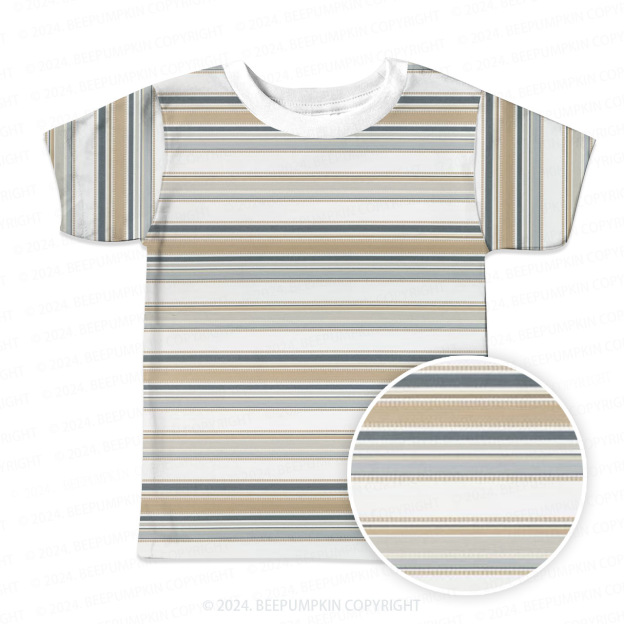 Vintage 90s Stripes All Over Print Kids Tees