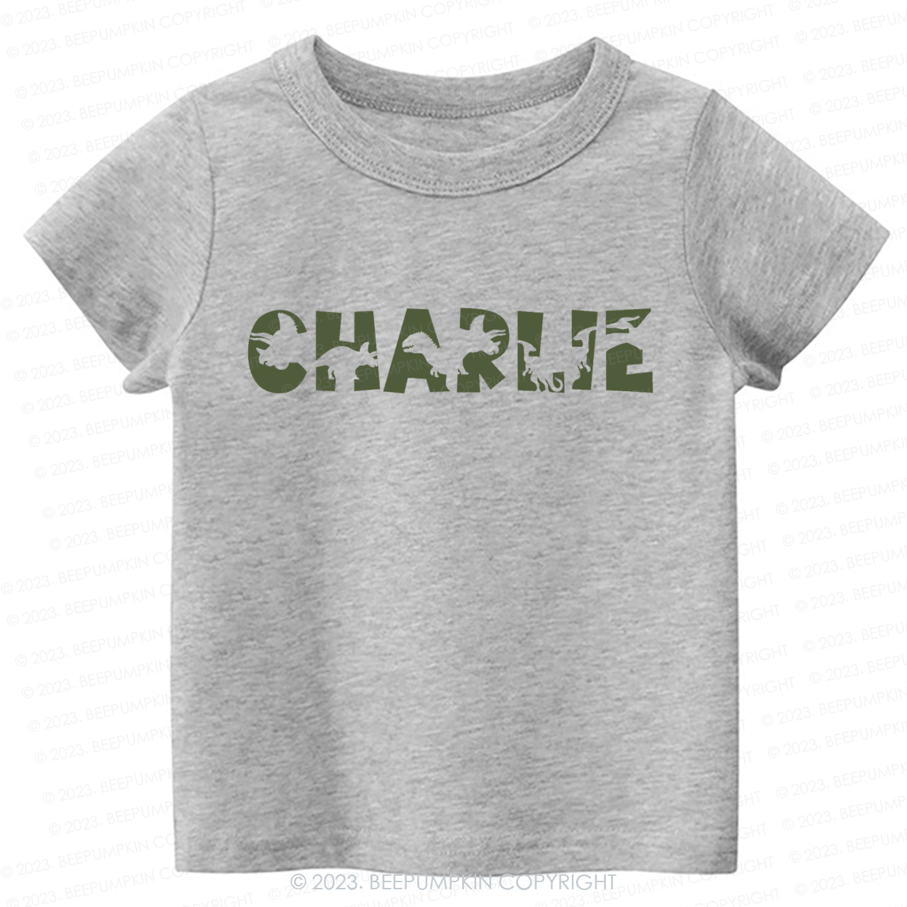 Personalized Dinosaur Name Kids Shirt