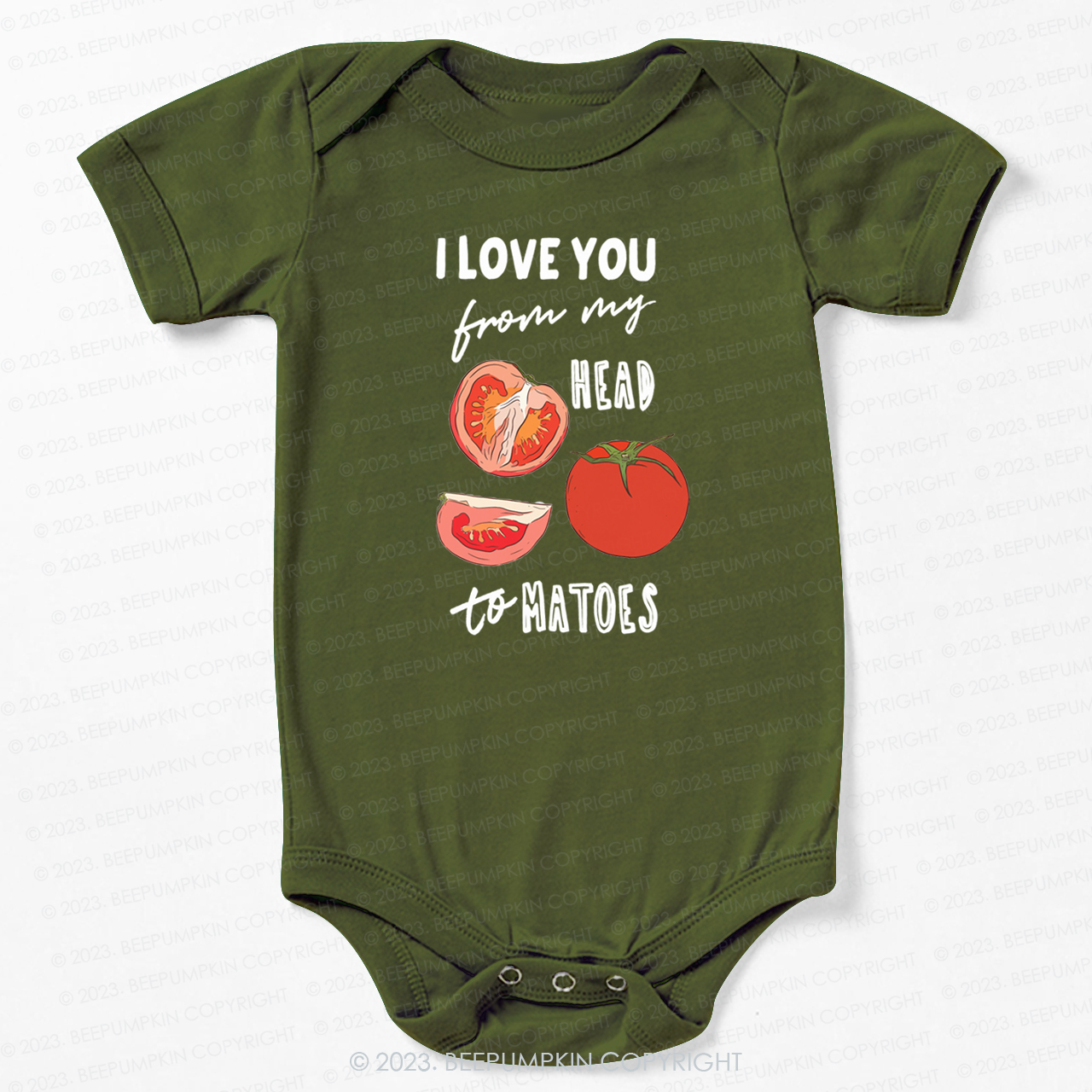 I Love You From My Head Tomatoes Bodysuit For Baby