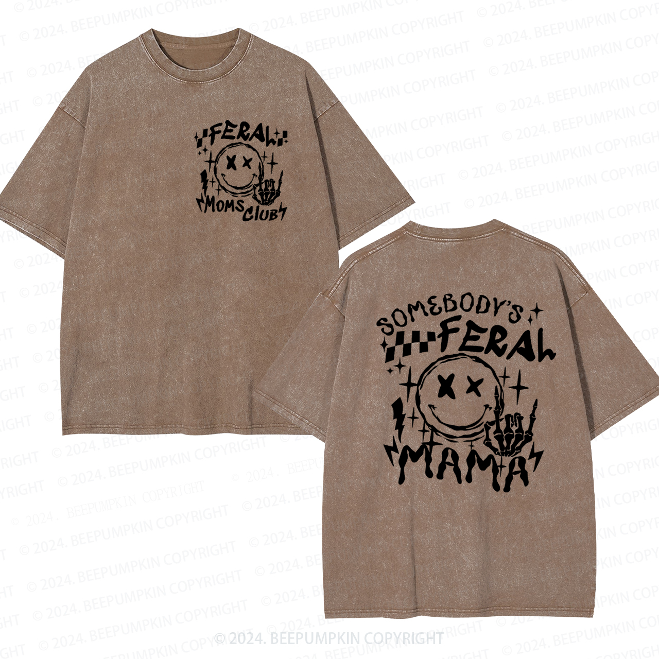 Somebody's Feral Mama Washed T-Shirts 