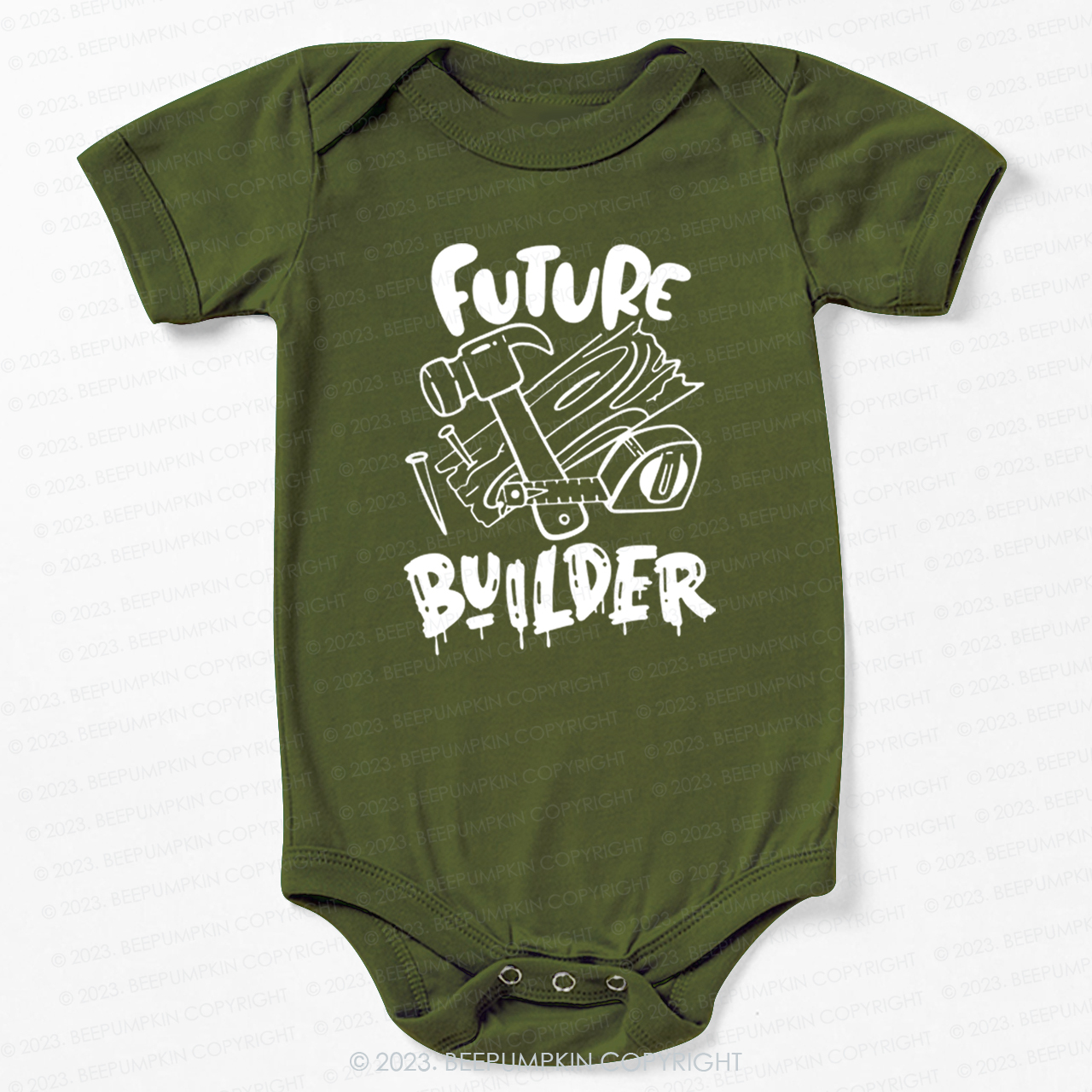 Future Builder Carpenter Bodysuit For Baby
