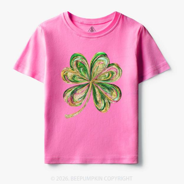 Retro Lucky Shamrock St Patrick's Day Toddler&Kid's Tees Beepumpkin