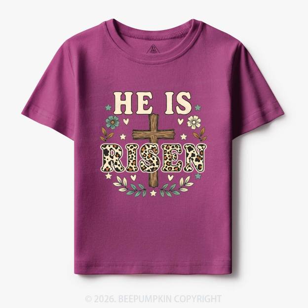 Wild Faith Leopard Cross Toddler&Kids Tees