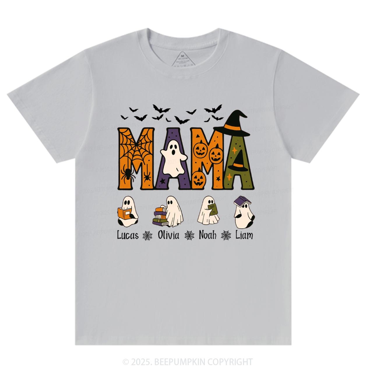 Personalized Mimi And Little Ghost Halloween T-Shirts Beepumpkin