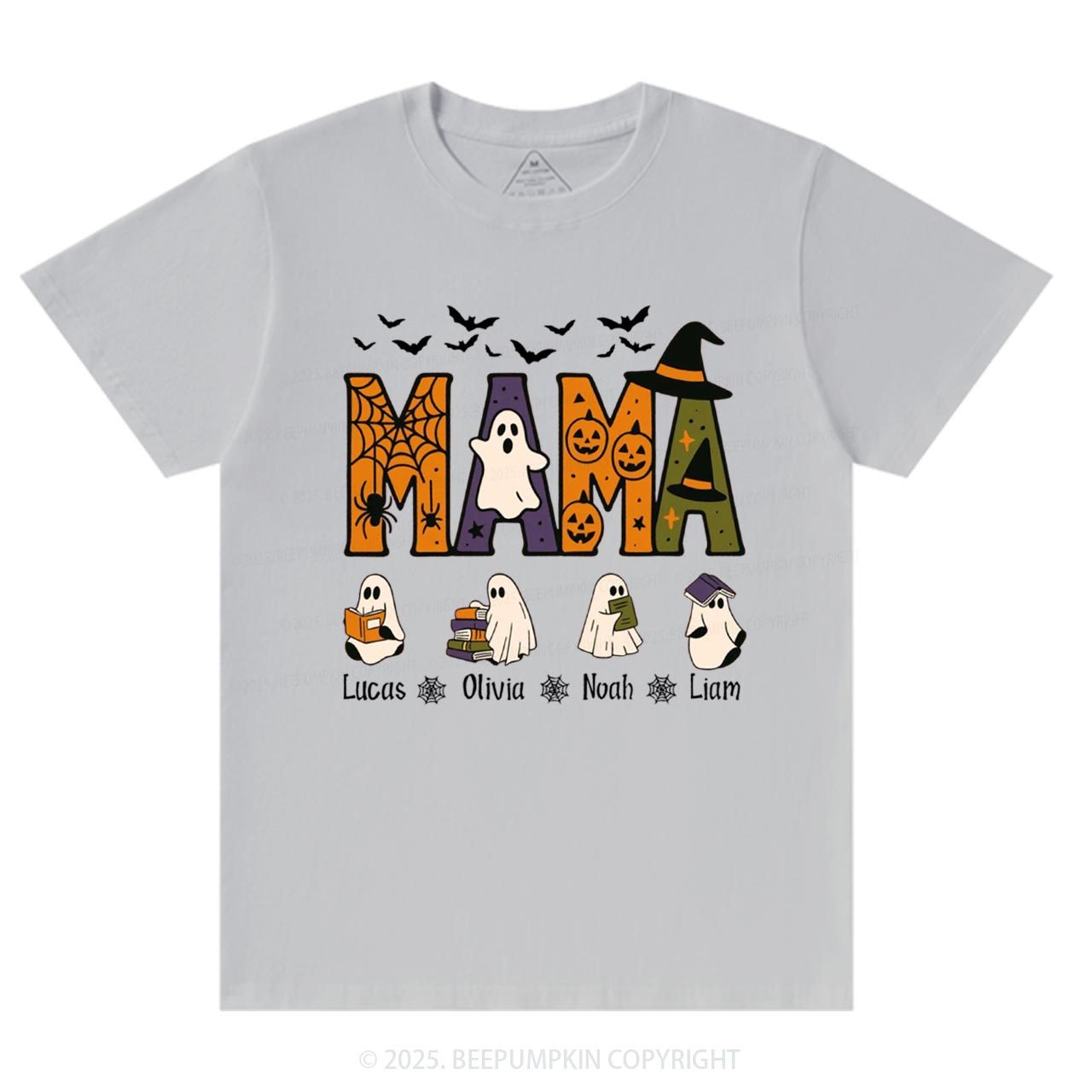Personalized Mimi And Little Ghost Halloween T-Shirts Beepumpkin