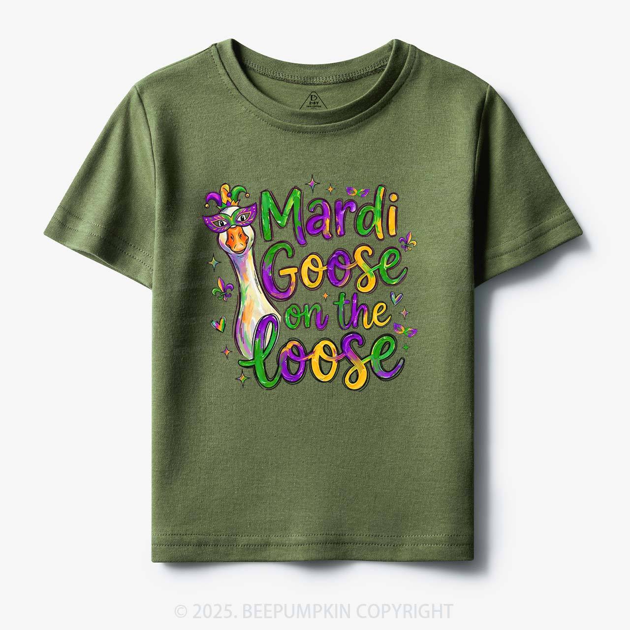 Mardi Gras Goose Toddler&Kid's Tees Beepumpkin