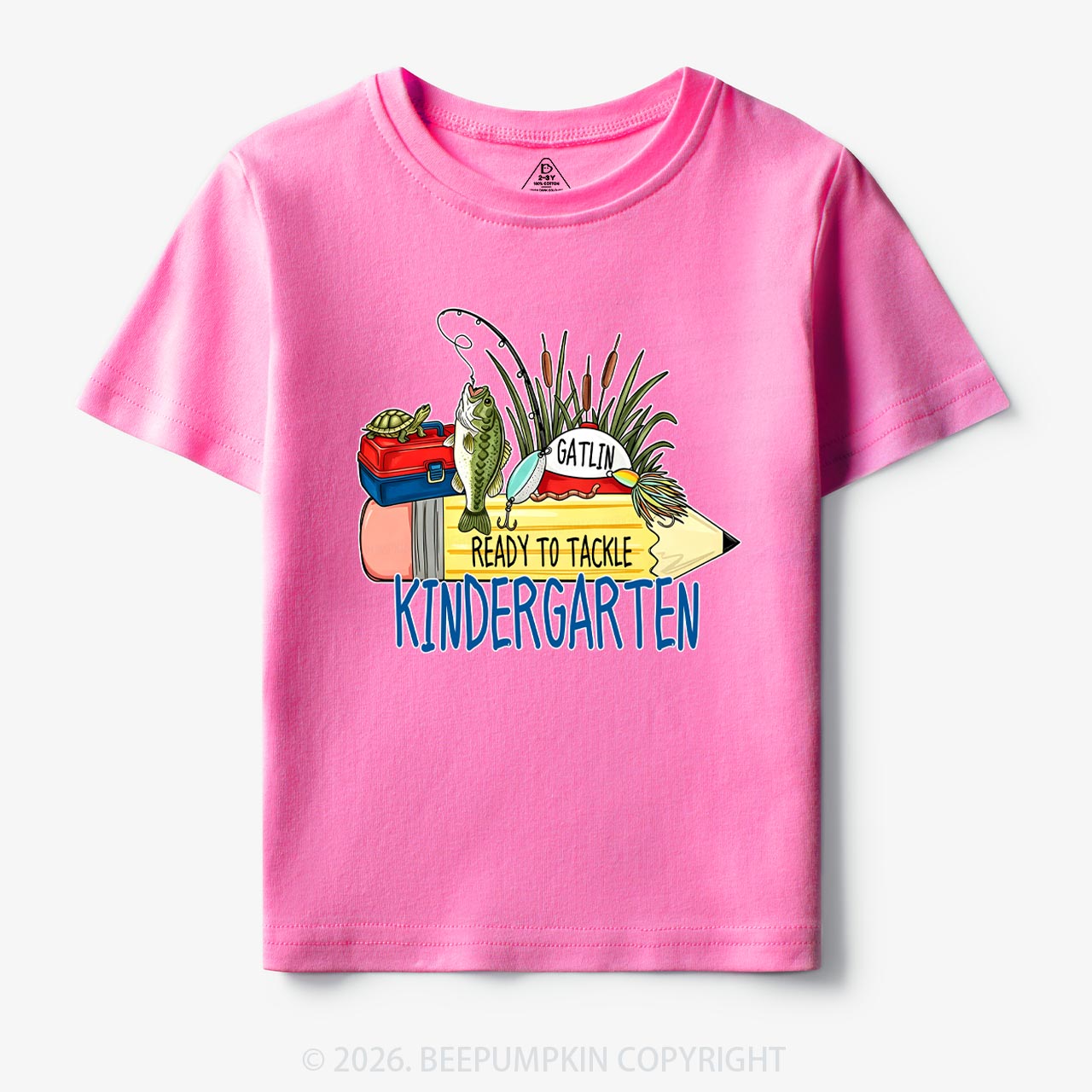 Personalized Fish Pencil Back To School Toddler&Kid's Tees