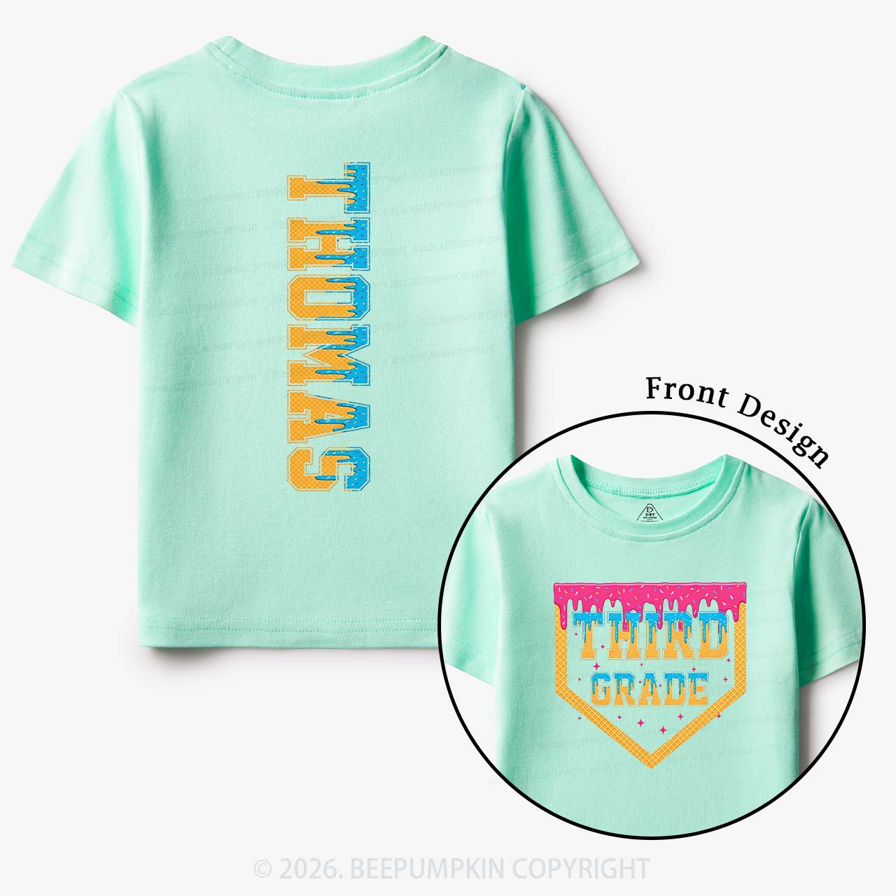 Personalized Sprinkles Name Back To School Toddler&Kid's Tees