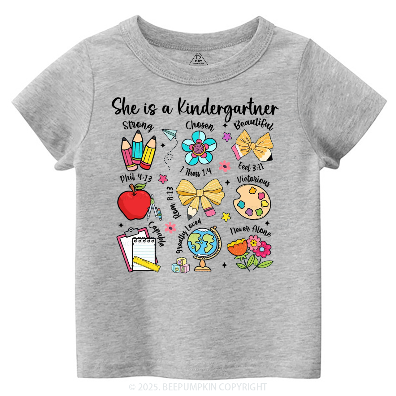 Personalized Bright & Brilliant Grader Toddler&Kid's Tees Beepumpkin