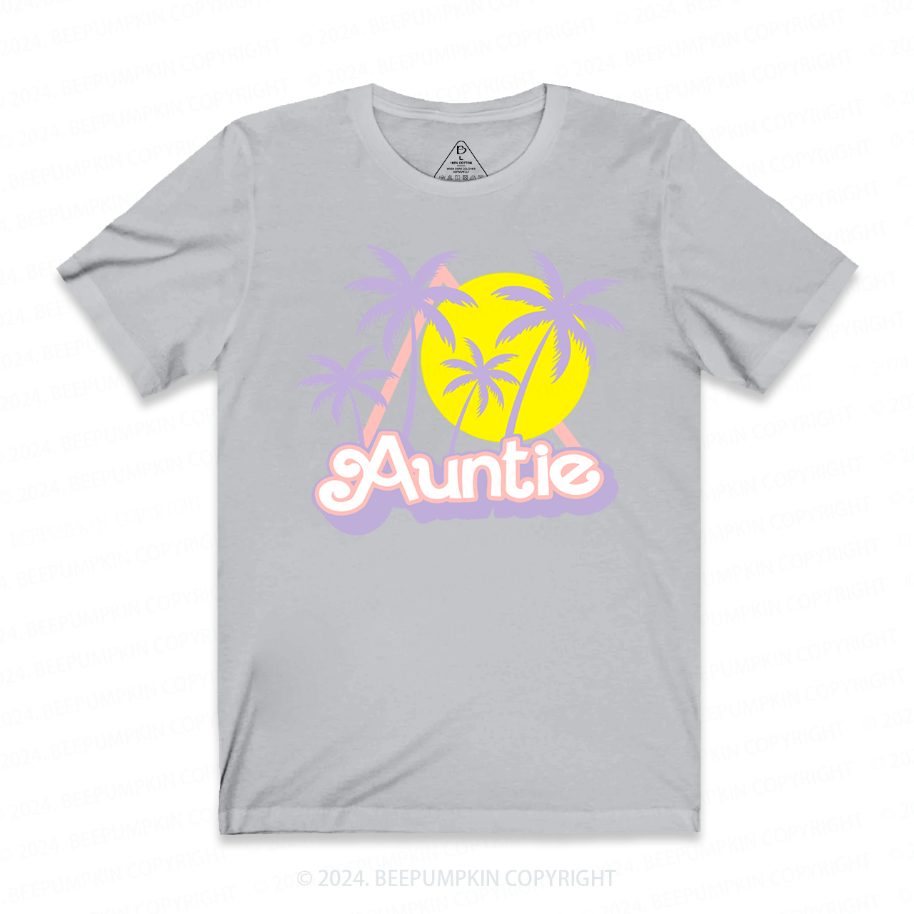 Coconut Tree Sunset Aunt T-Shirts 
