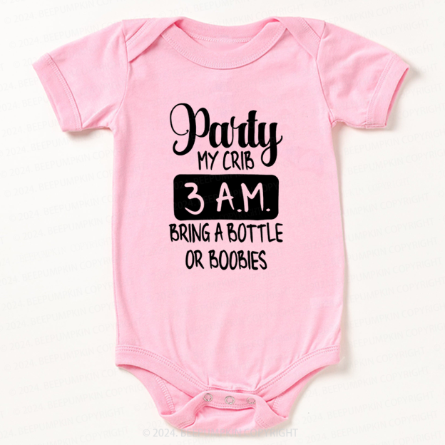 Party At My Crib Bodysuit For Baby