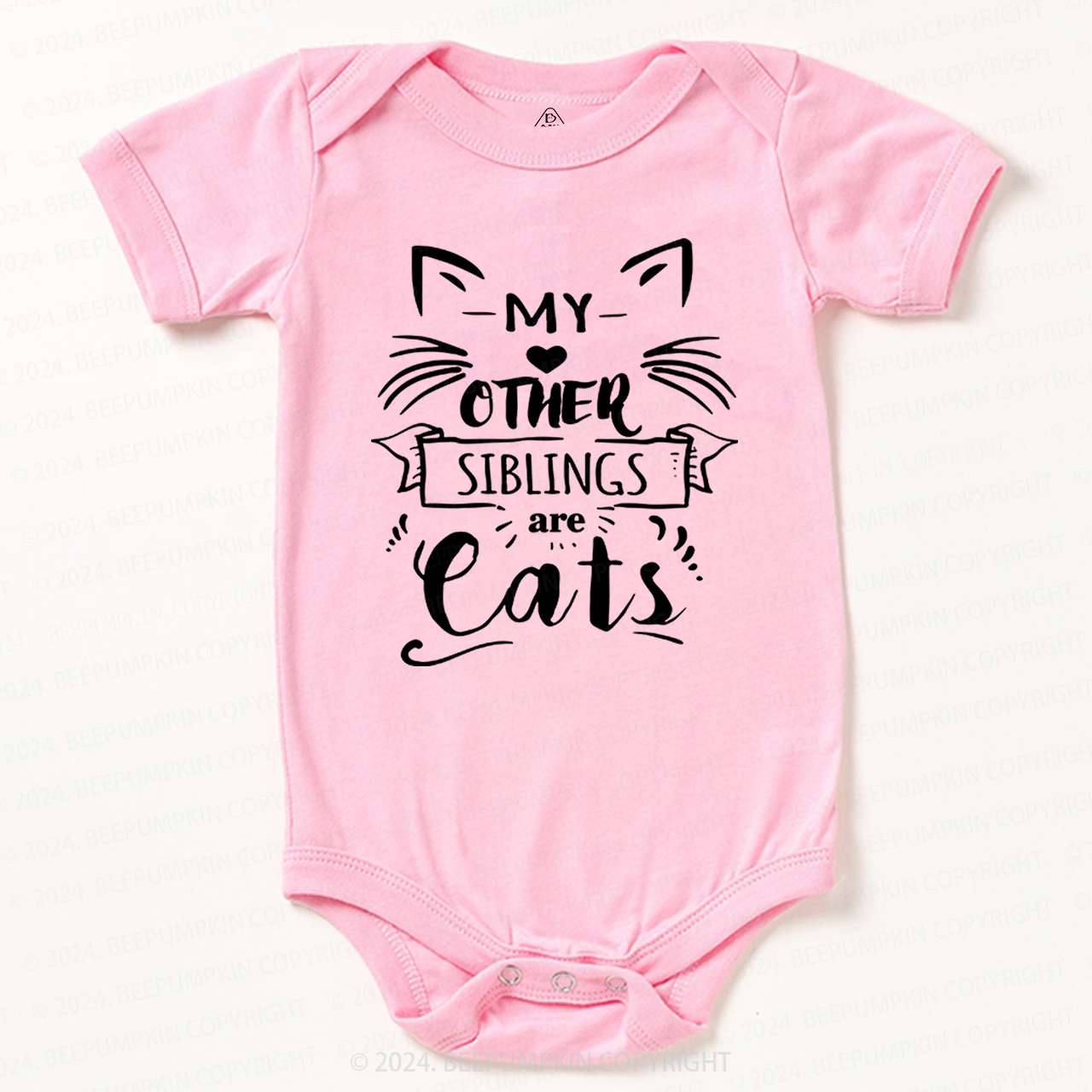 My Other Siblings Are Cats Baby Bodysuit 