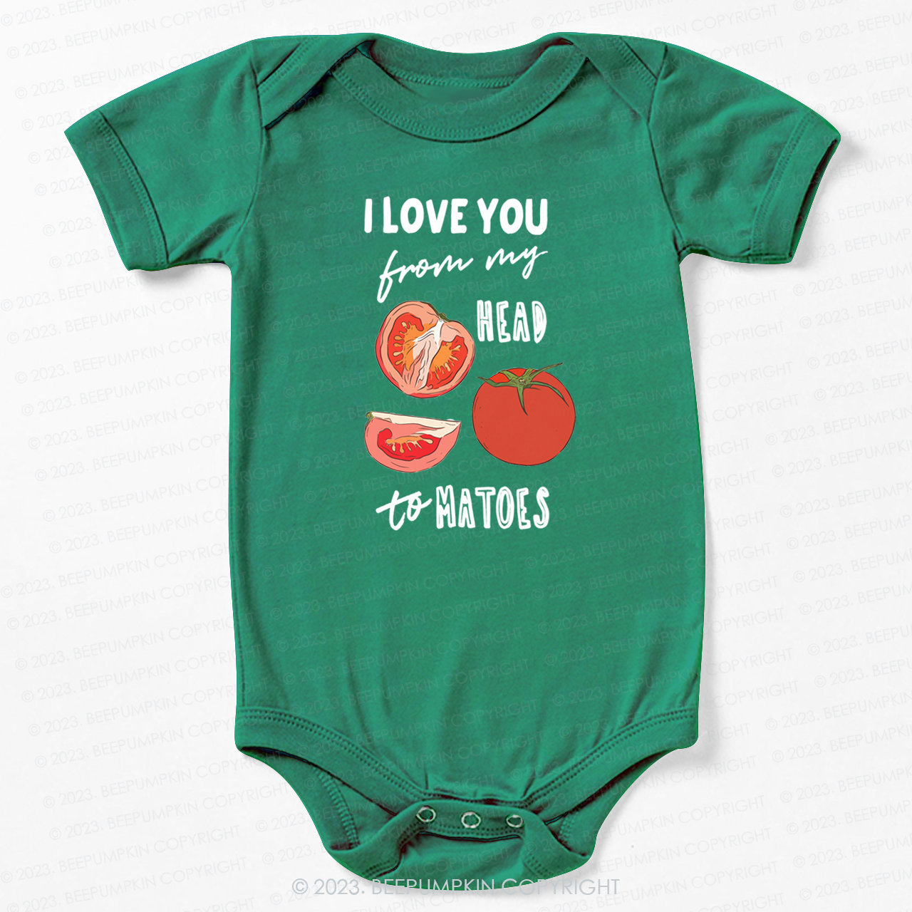 I Love You From My Head Tomatoes Bodysuit For Baby