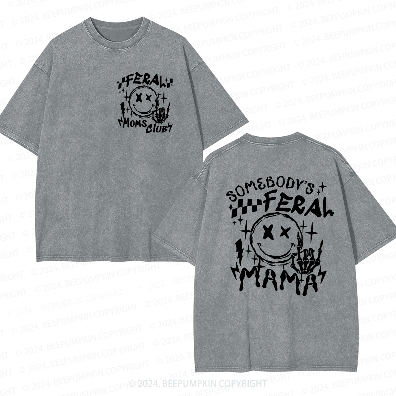 Somebody's Feral Mama Washed T-Shirts 