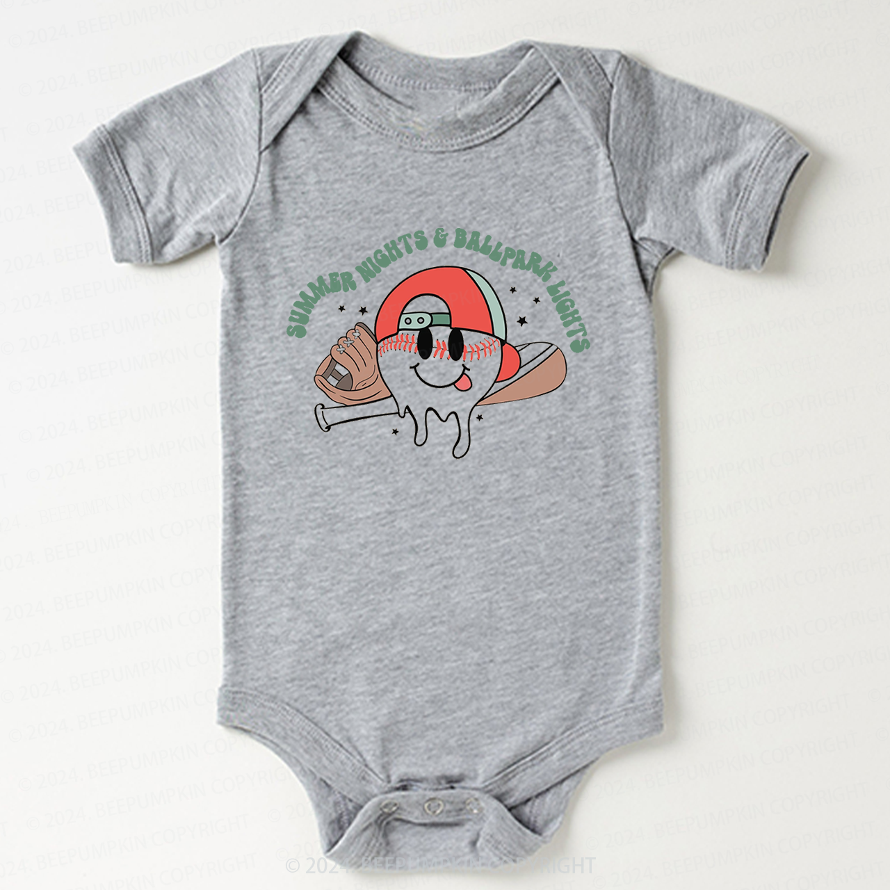 Summer Nights And Ball Park Lights Bodysuit For Baby 