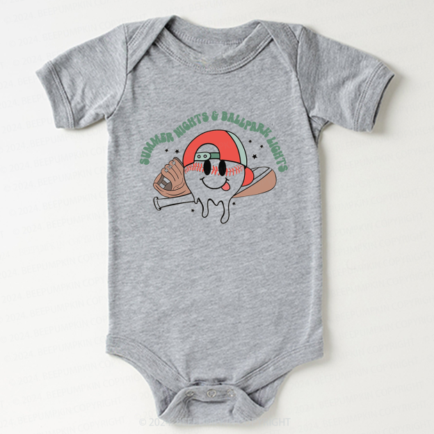 Summer Nights And Ball Park Lights Bodysuit For Baby 