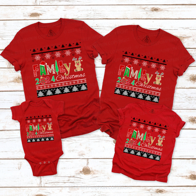 Cute Family Christmas Party Shirt Beepumpkin