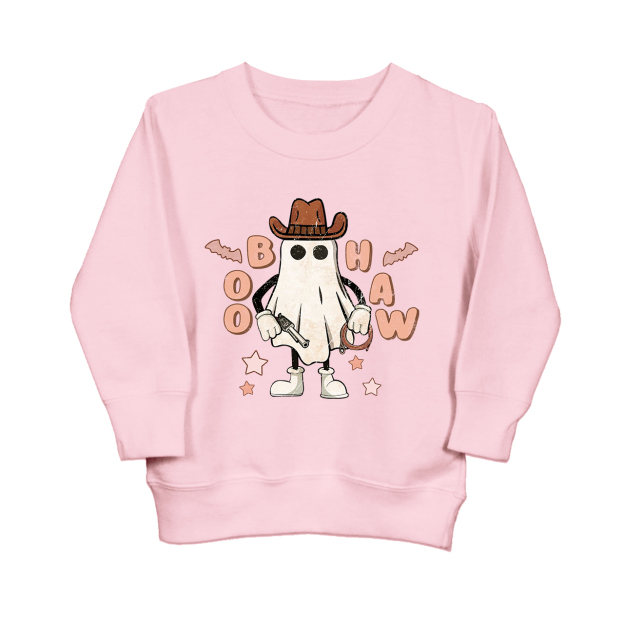 Cowboy Ghost Halloween Kids Sweatshirt