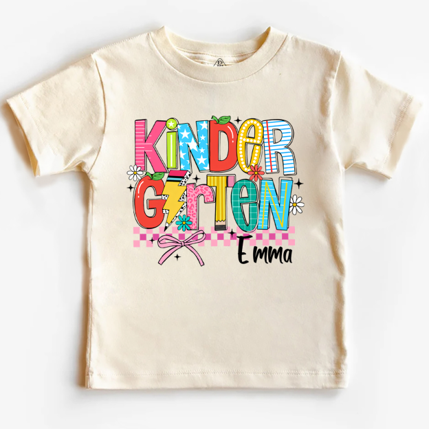 Personalized Retro Coquette Back To School Bundle Toddler&Kid's Tees Beepumpkin 