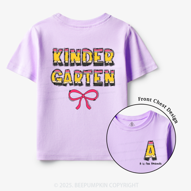 Personalized Pencil Kids Name Toddler&Kid's Tees Beepumpkin