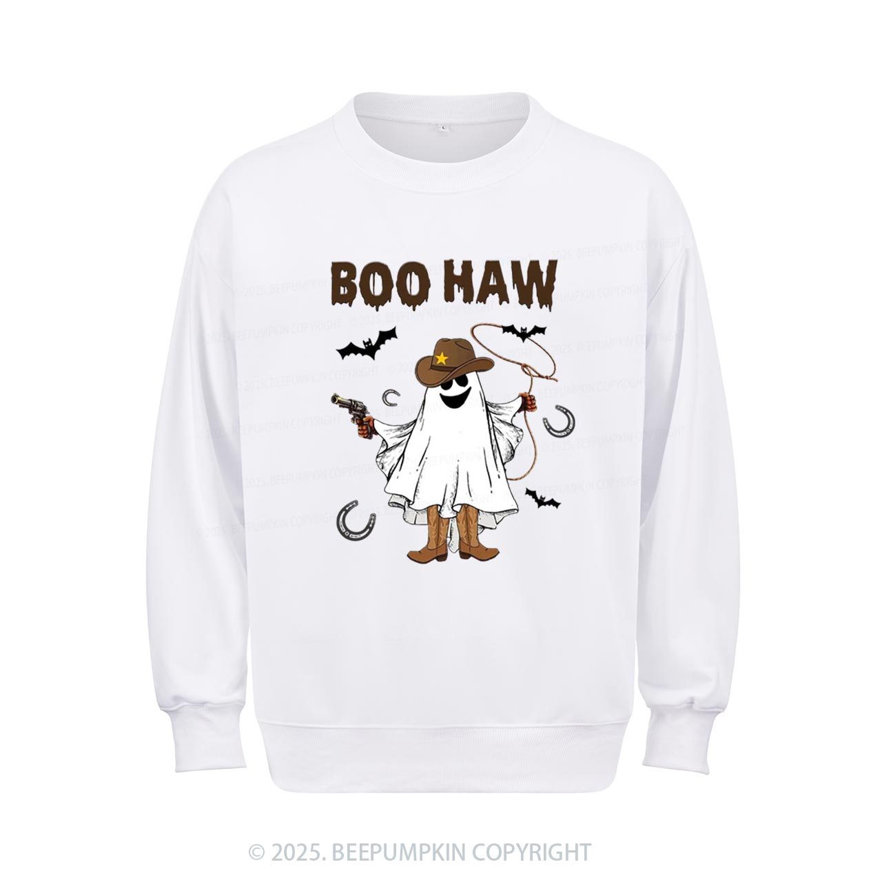 Boo Haw Halloween Sweatshirt Beepumpkin