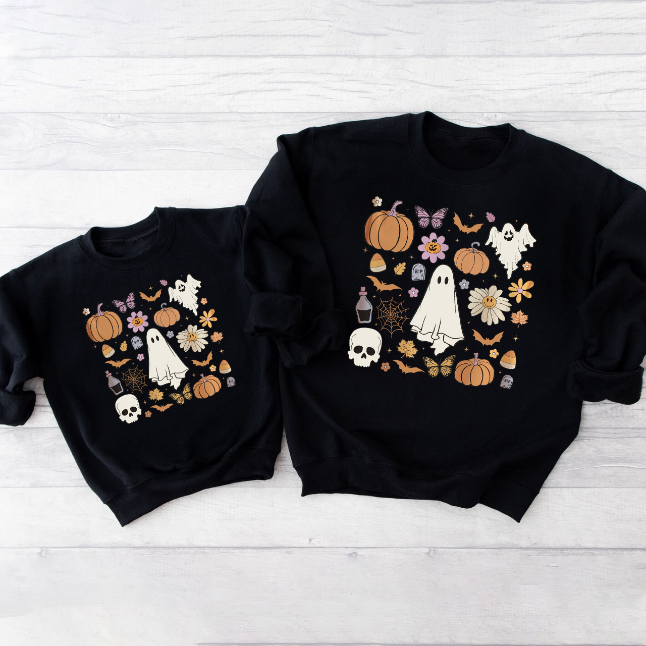 Comfort Halloween doodles Party Sweatshirts