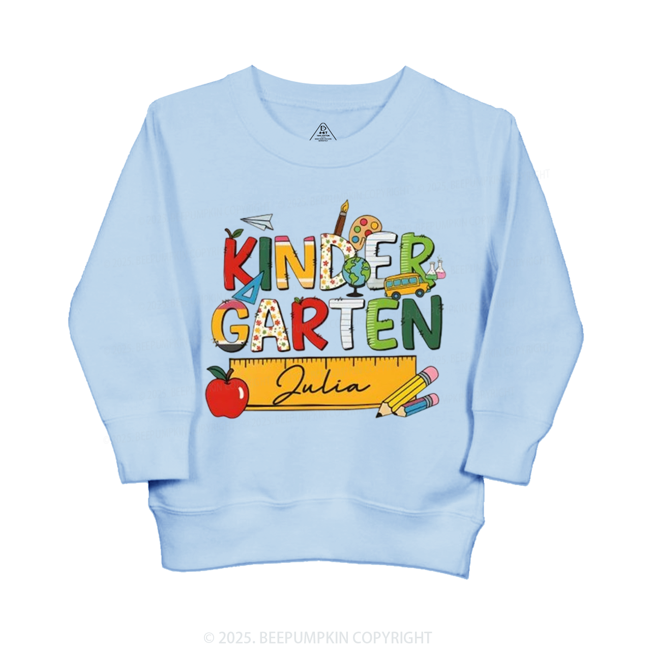 Personalized Kindergarten Name Kid's Sweatshirt