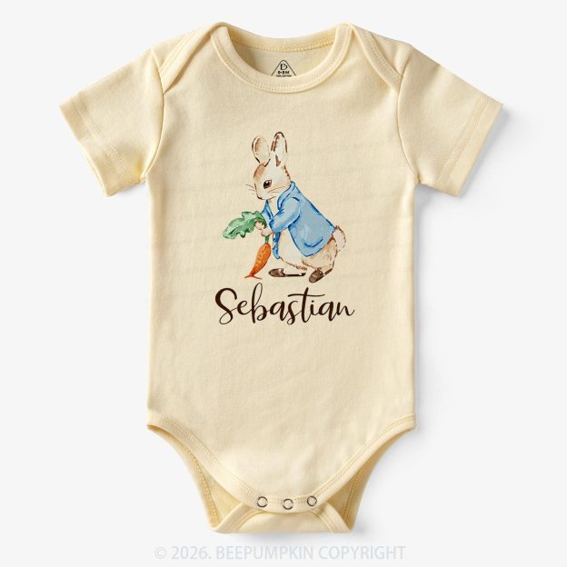 Personalized Little Bunny & Carrot Club Baby Bodysuit