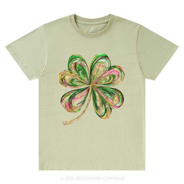 Retro Lucky Shamrock St Patrick's Day T-Shirts Beepumpkin