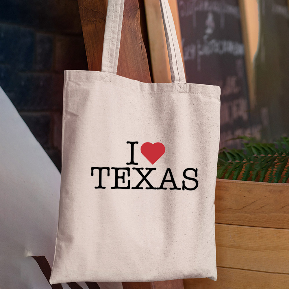 I Love Texas Tote Bag