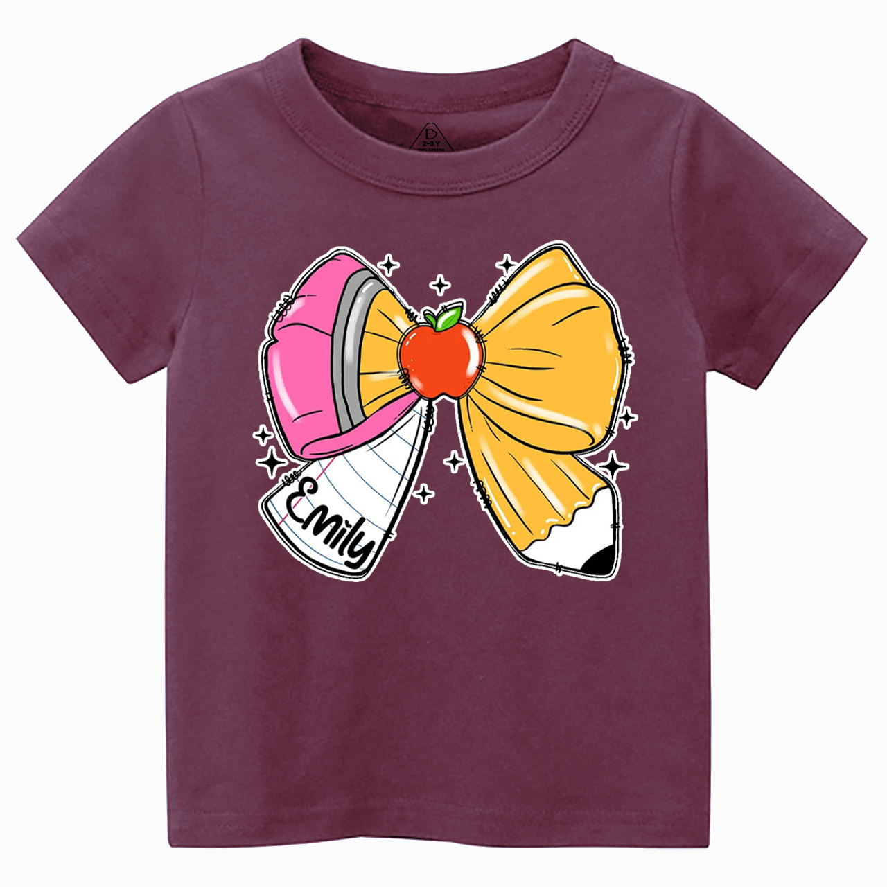 Personalized Pencil Name Toddler&Kid's Tees Beepumpkin 