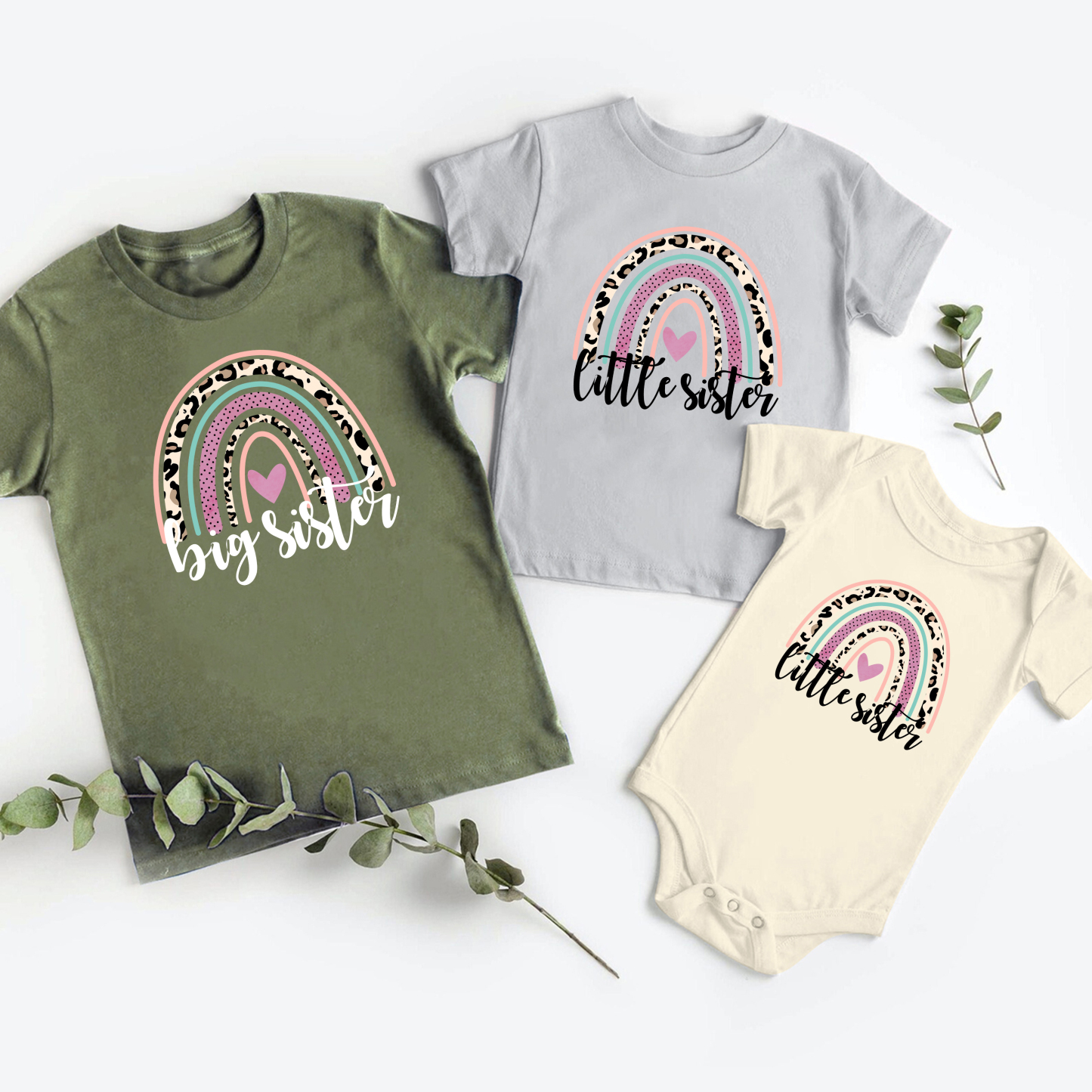 Big Sister Siblings Family Matching Shirt