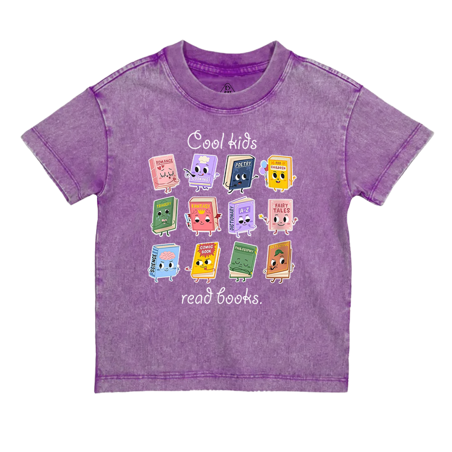Cool Kids Read Books Toddler&Kids Washed Tees