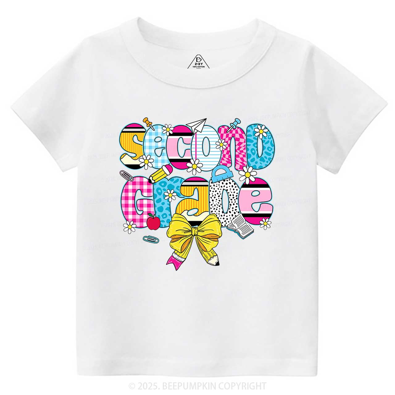 Personalized Checkered Sublimation Toddler&Kid's Tees Beepumpkin