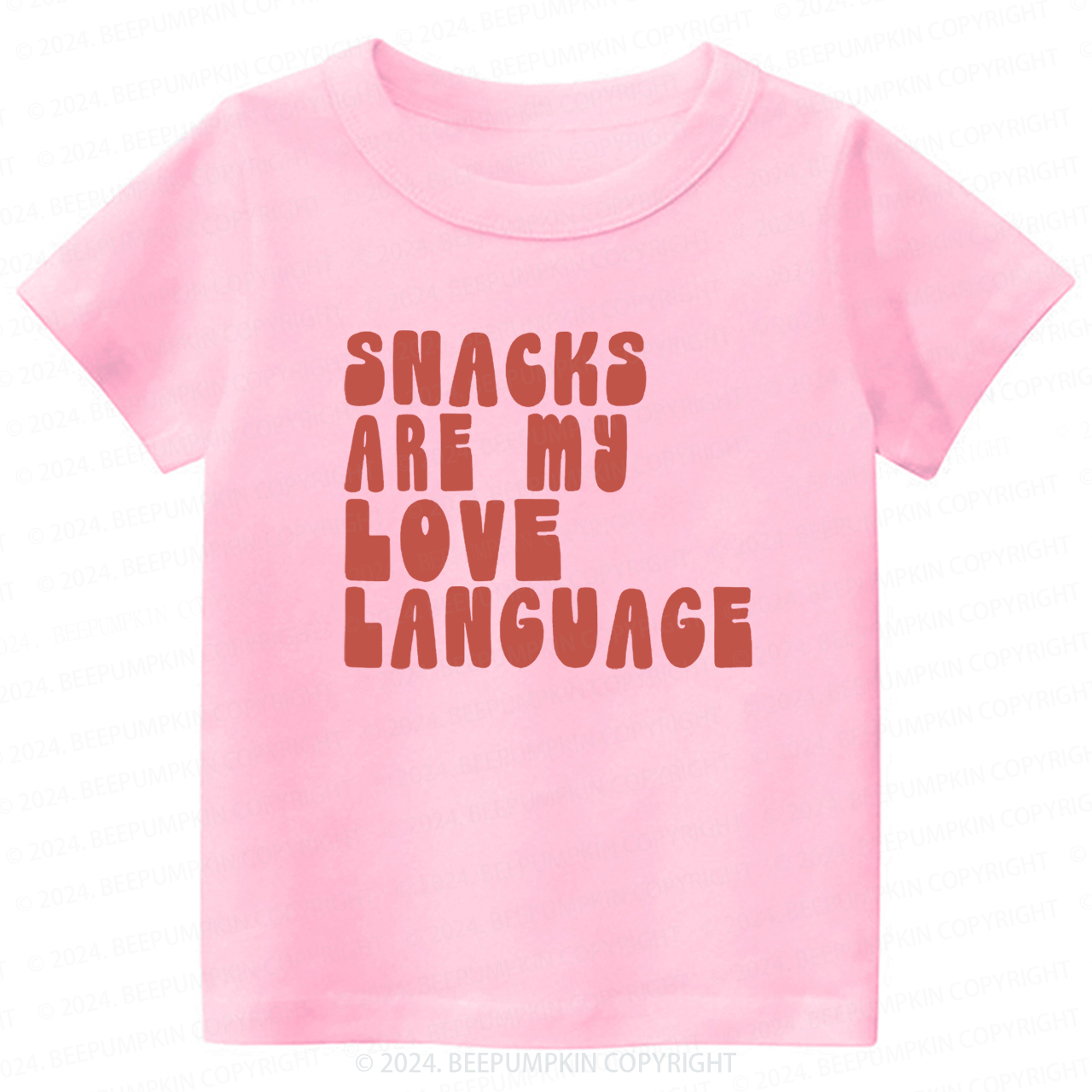 Snacks Are My Love Language Toddler&Kids Tees 7