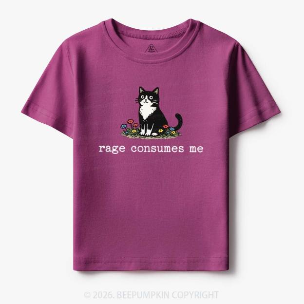 Funny Cat Rage Consumes Me Toddler&Kid's Tees