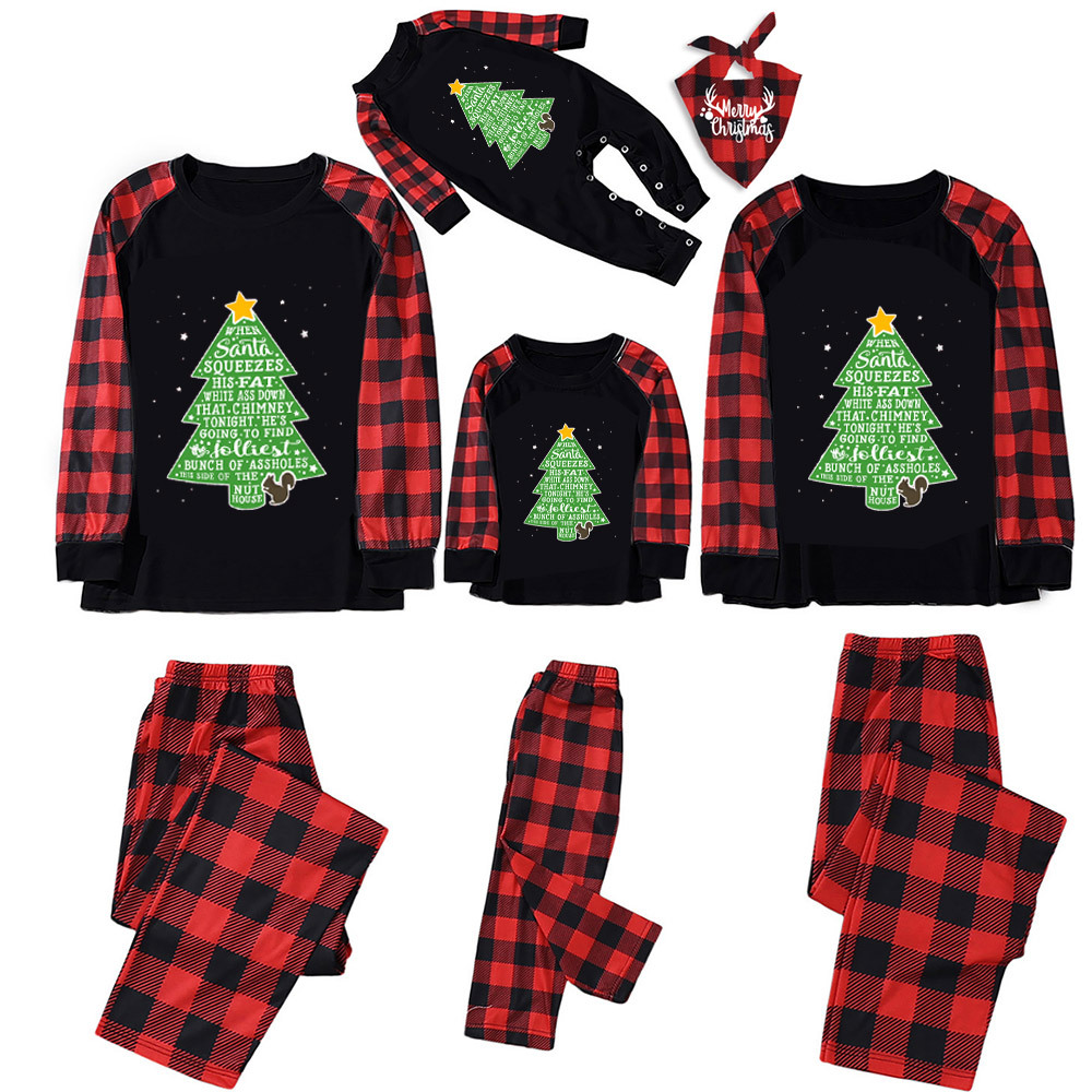 Jolliest Bunch of A-holes Christmas Family Pajamas