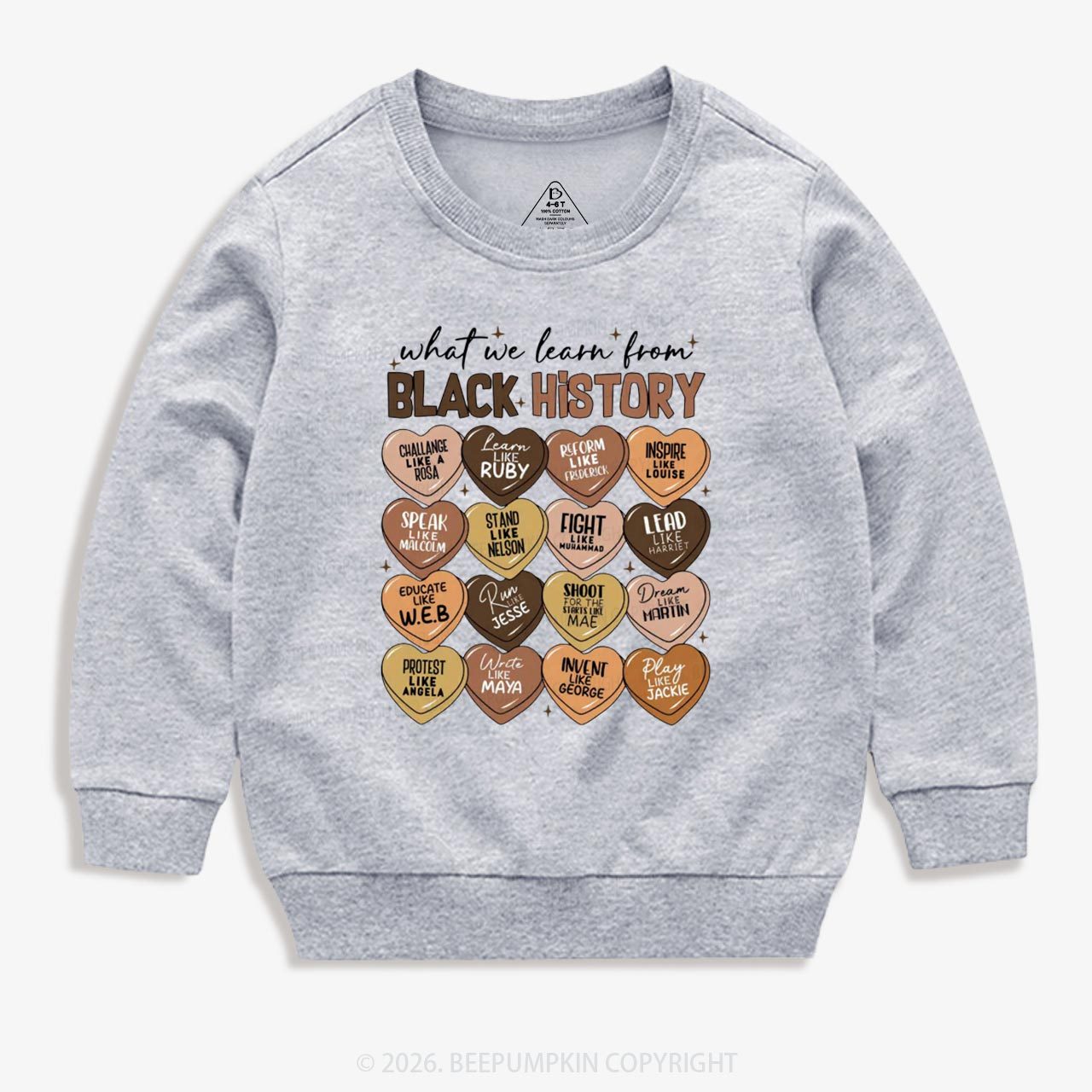 What We Learn From Black History Month Kid's Sweatshirt