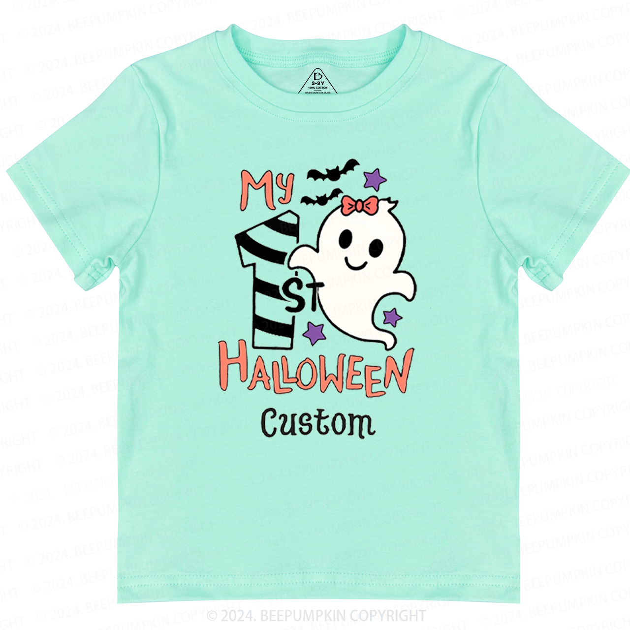 Personalised My 1st Halloween Trick Treat Toddler&Kids Tees 