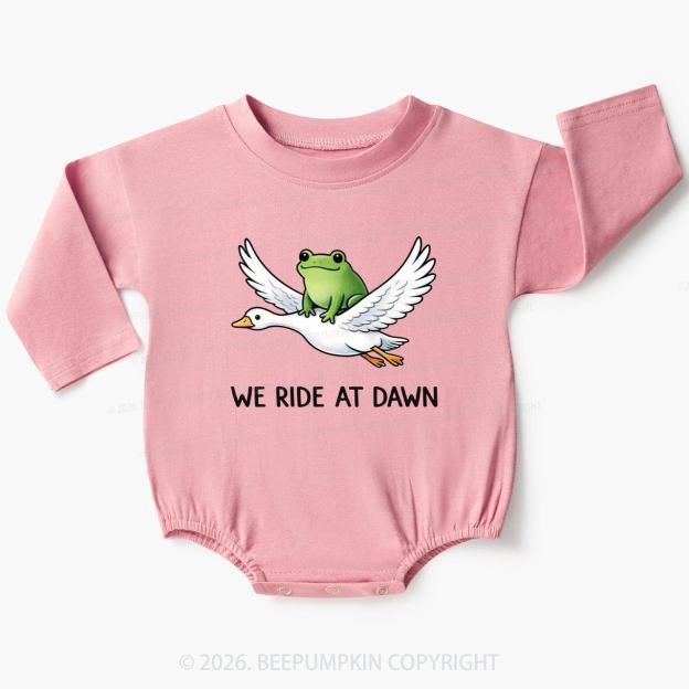 We Ride at Dawn Baby Bubble Romper