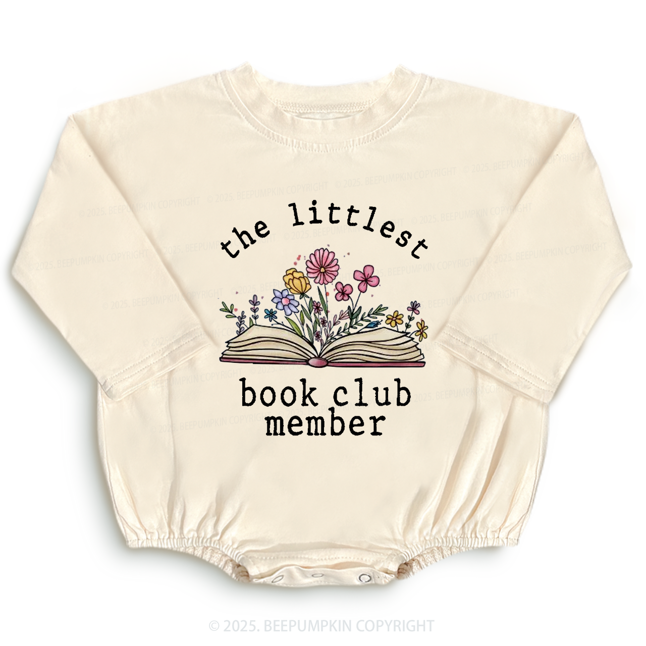 Littlest Book Club Member Baby Bubble Romper Beepumpkin
