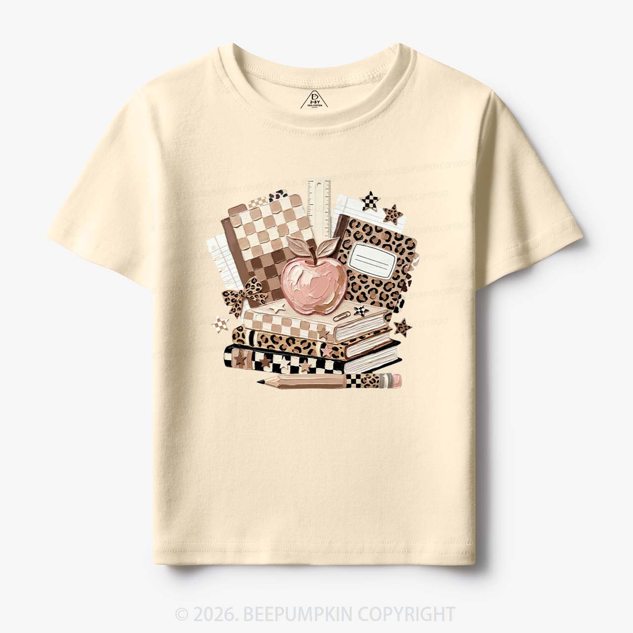Checkered & Cheetah Back To School Toddler&Kid's Tees